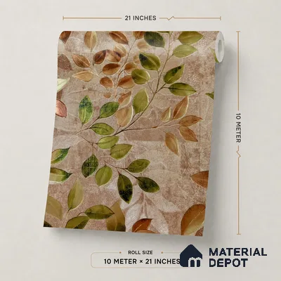 2105 -5 | 10 Meter x 21 Inches Florals Look Wallpaper - 57.41 Sq. Ft.