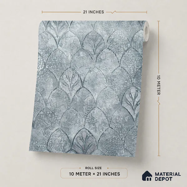 2107 -1 | 10 Meter x 21 Inches Patterned Look Wallpaper - 57.41 Sq. Ft.