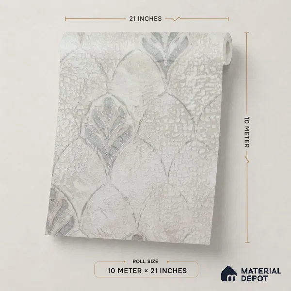 2107 -3 | 10 Meter x 21 Inches Patterned Look Wallpaper - 57.41 Sq. Ft.