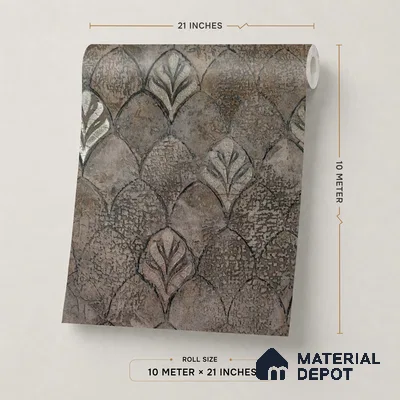 2107 -5 | 10 Meter x 21 Inches Patterned Look Wallpaper - 57.41 Sq. Ft.