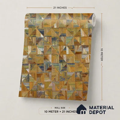 2103 -1 | 10 Meter x 21 Inches Patterned Look Wallpaper - 57.41 Sq. Ft.
