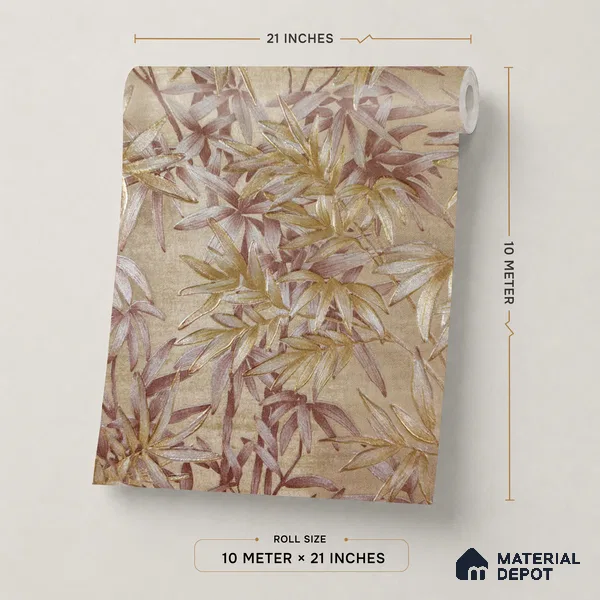 2112 -4 | 10 Meter x 21 Inches Florals Look Wallpaper - 57.41 Sq. Ft.