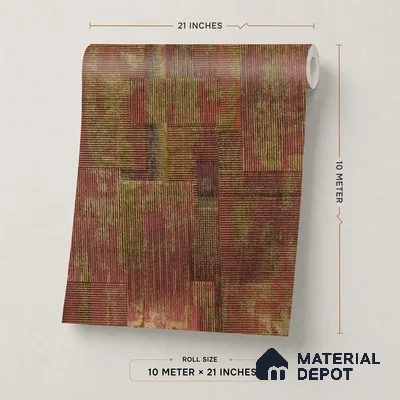 2110 -1 | 10 Meter x 21 Inches Fabric Look Wallpaper - 57.41 Sq. Ft.