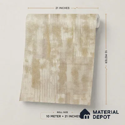 2110 -3 | 10 Meter x 21 Inches Fabric Look Wallpaper - 57.41 Sq. Ft.