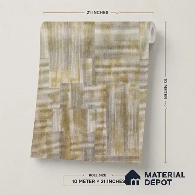 2110 -4 | 10 Meter x 21 Inches Fabric Look Wallpaper - 57.41 Sq. Ft.