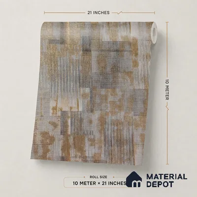 2110 -5 | 10 Meter x 21 Inches Fabric Look Wallpaper - 57.41 Sq. Ft.