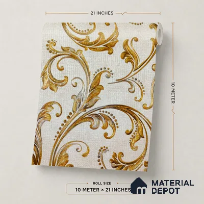 2102 -3 | 10 Meter x 21 Inches Patterned Look Wallpaper - 57.41 Sq. Ft.