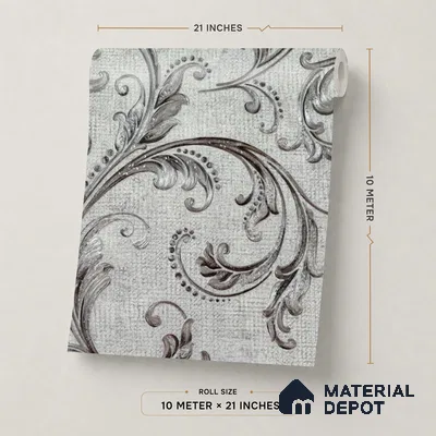 2102 -4 | 10 Meter x 21 Inches Patterned Look Wallpaper - 57.41 Sq. Ft.