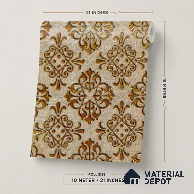 2113 -5 | 10 Meter x 21 Inches Patterned Look Wallpaper - 57.41 Sq. Ft.