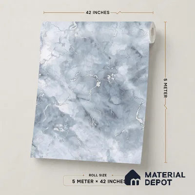 88527-2 | 5 Meter x 42 Inch PVC Marble Look Wallpaper - 57.41 Sq. Ft. | Minimum 10% wastage during installation