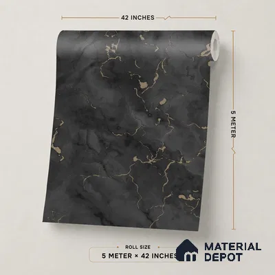 88527-3 | 5 Meter x 42 Inch PVC Marble Look Wallpaper - 57.41 Sq. Ft. | Minimum 10% wastage during installation
