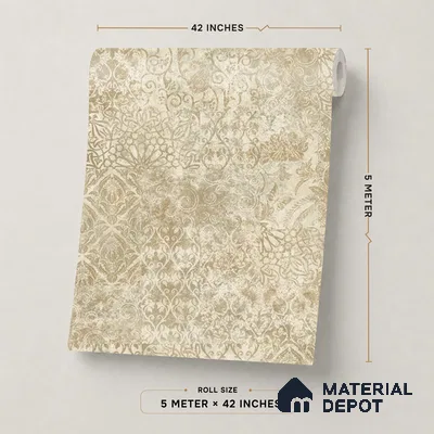 88529-1 | 5 Meter x 42 Inch PVC Patterned Look Wallpaper - 57.41 Sq. Ft. | Minimum 15% wastage during installation