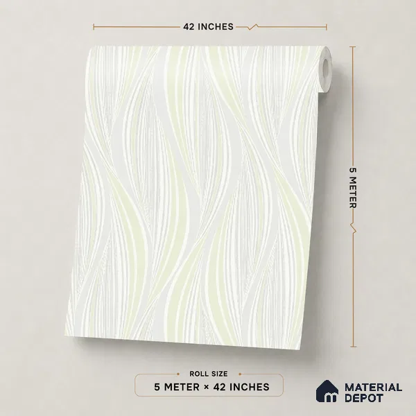 88531-1 | 5 Meter x 42 Inch PVC Patterned Look Wallpaper - 57.41 Sq. Ft. | Minimum 15% wastage during installation