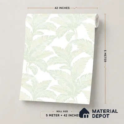 88534-1 | 5 Meter x 42 Inch PVC Florals Look Wallpaper - 57.41 Sq. Ft. | Minimum 15% wastage during installation