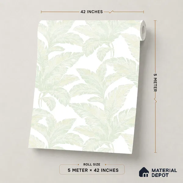 88534-1 | 5 Meter x 42 Inch PVC Florals Look Wallpaper - 57.41 Sq. Ft. | Minimum 15% wastage during installation