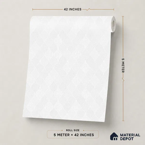 88538-1 | 5 Meter x 42 Inch PVC Patterned Look Wallpaper - 57.41 Sq. Ft. | Minimum 15% wastage during installation
