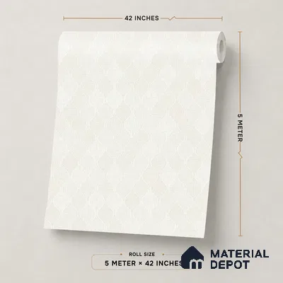 88538-2 | 5 Meter x 42 Inch PVC Patterned Look Wallpaper - 57.41 Sq. Ft. | Minimum 15% wastage during installation