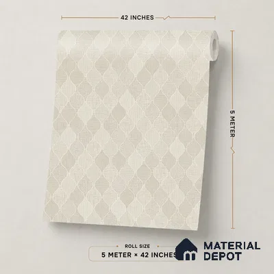 88538-4 | 5 Meter x 42 Inch PVC Patterned Look Wallpaper - 57.41 Sq. Ft. | Minimum 15% wastage during installation