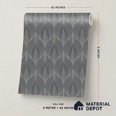 88540-4 | 5 Meter x 42 Inch PVC Patterned Look Wallpaper - 57.41 Sq. Ft. | Minimum 15% wastage during installation