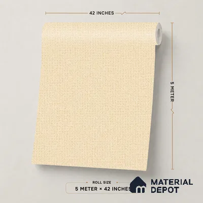 88544-3 | Beige Basket Weave PVC Textured Wallpaper - 5 Meter x 42 Inch, 57.41 Sq. Ft. (Min. 15% Wastage)