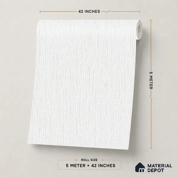 88545-1 | 5 Meter x 42 Inch PVC Texture Look Wallpaper - 57.41 Sq. Ft. | Minimum 15% wastage during installation