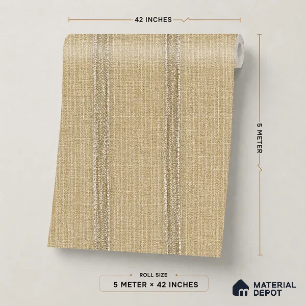 88546-3 | 5 Meter x 42 Inch PVC Patterned Look Wallpaper - 57.41 Sq. Ft. | Minimum 15% wastage during installation