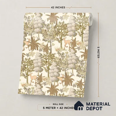 OR01-2 | 5 Meter x 42 Inch PVC Nature Look Wallpaper - 57 Sq. Ft. | Minimum 15% wastage during installation