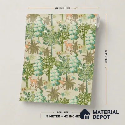 OR01-3 | 5 Meter x 42 Inch PVC Nature Look Wallpaper - 57 Sq. Ft. | Minimum 15% wastage during installation
