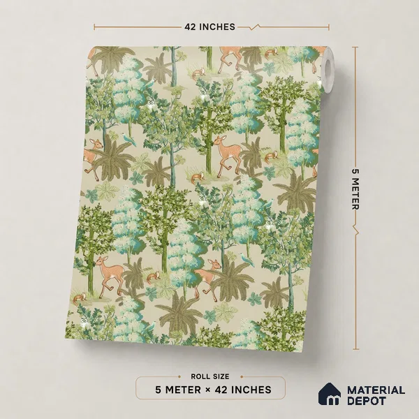 OR01-3 | 5 Meter x 42 Inch PVC Nature Look Wallpaper - 57 Sq. Ft. | Minimum 15% wastage during installation