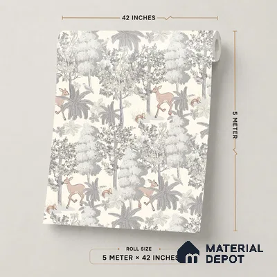 OR01-1 | 5 Meter x 42 Inch PVC Nature Look Wallpaper - 57 Sq. Ft. | Minimum 15% wastage during installation