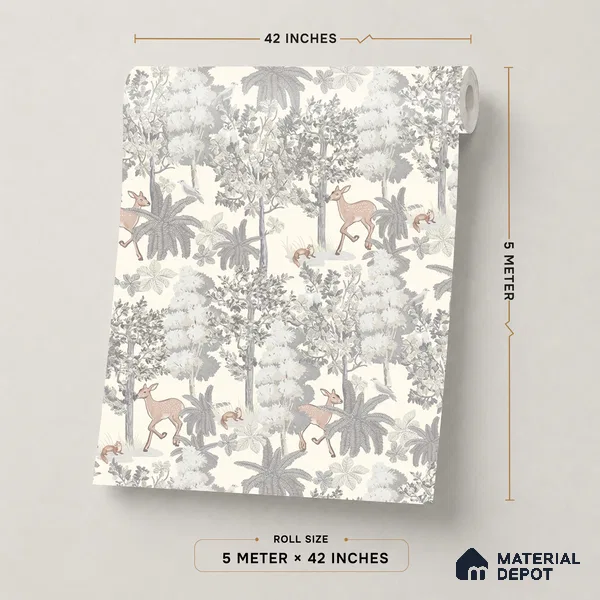 OR01-1 | 5 Meter x 42 Inch PVC Nature Look Wallpaper - 57 Sq. Ft. | Minimum 15% wastage during installation