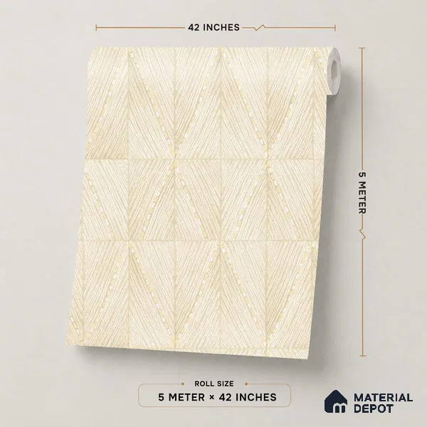 OR02-2 | 5 Meter x 42 Inch PVC Patterned Look Wallpaper - 57 Sq. Ft. | Minimum 15% wastage during installation