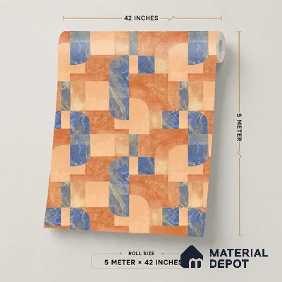 OR03-4 | 5 Meter x 42 Inch PVC Patterned Look Wallpaper - 57 Sq. Ft. | Minimum 15% wastage during installation
