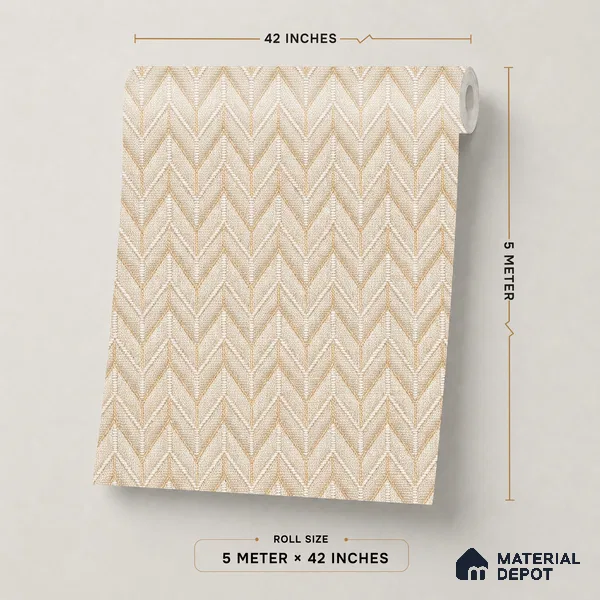 OR04-2 | 5 Meter x 42 Inch PVC Patterned Look Wallpaper - 57 Sq. Ft. | Minimum 15% wastage during installation