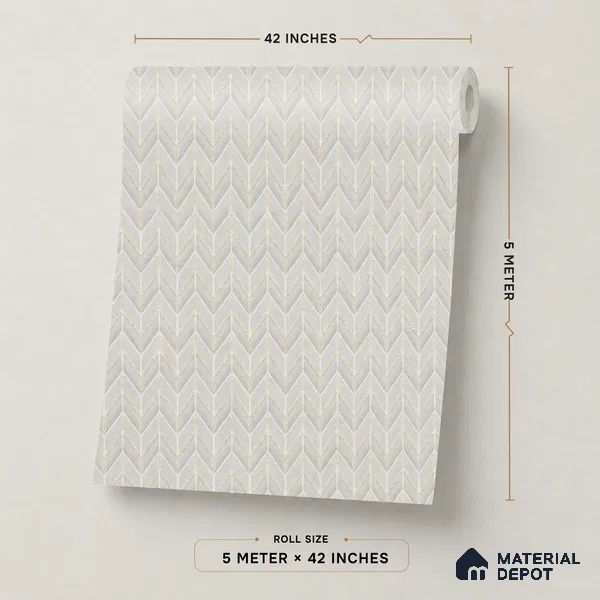 OR04-3 | 5 Meter x 42 Inch PVC Patterned Look Wallpaper - 57 Sq. Ft. | Minimum 15% wastage during installation