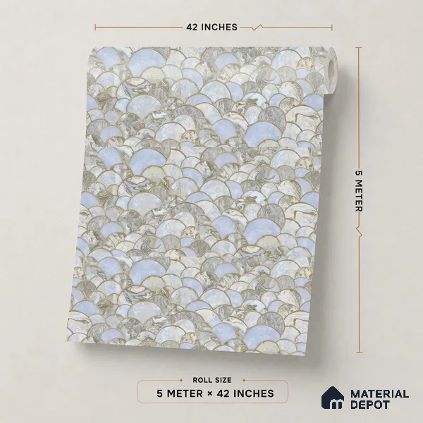 OR06-4 | 5 Meter x 42 Inch PVC Patterned Look Wallpaper - 57 Sq. Ft. | Minimum 15% wastage during installation