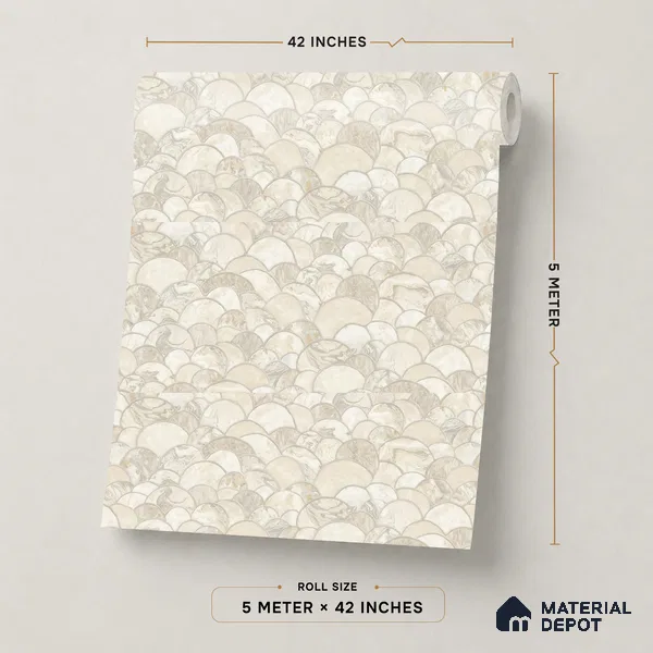 OR06-1 | 5 Meter x 42 Inch PVC Patterned Look Wallpaper - 57 Sq. Ft. | Minimum 15% wastage during installation