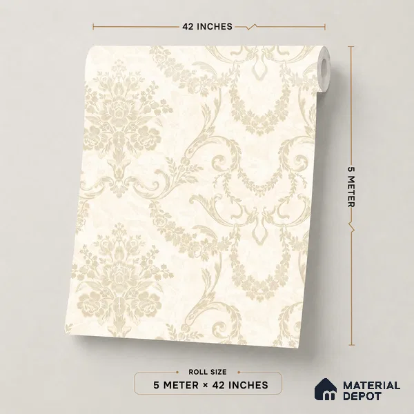OR08-2 | 5 Meter x 42 Inch PVC Patterned Look Wallpaper - 57 Sq. Ft. | Minimum 15% wastage during installation
