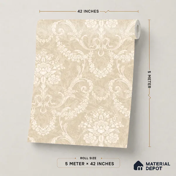 OR08-4 | 5 Meter x 42 Inch PVC Patterned Look Wallpaper - 57 Sq. Ft. | Minimum 15% wastage during installation