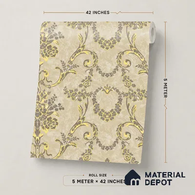 OR09-3 | 5 Meter x 42 Inch PVC Patterned Look Wallpaper - 57 Sq. Ft. | Minimum 15% wastage during installation