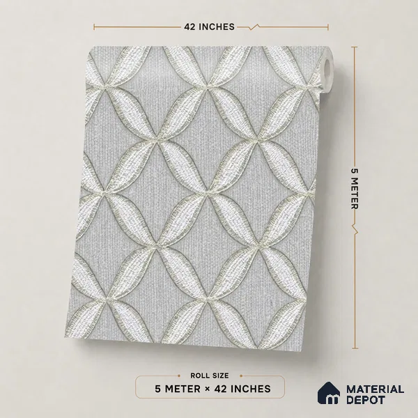 OR10-3 | 5 Meter x 42 Inch PVC Patterned Look Wallpaper - 57 Sq. Ft. | Minimum 15% wastage during installation