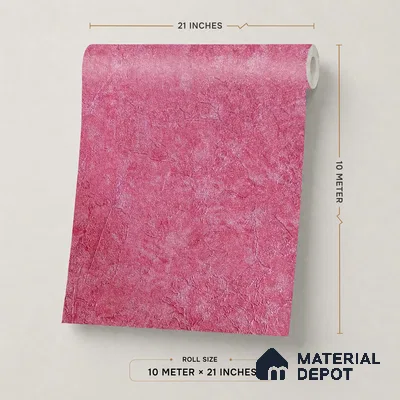 Z1003-10 | Pink Crumpled Paper PVC Textured Wallpaper - 10 Meter x 21 Inch, 57 Sq. Ft. (Min. 15% Wastage)