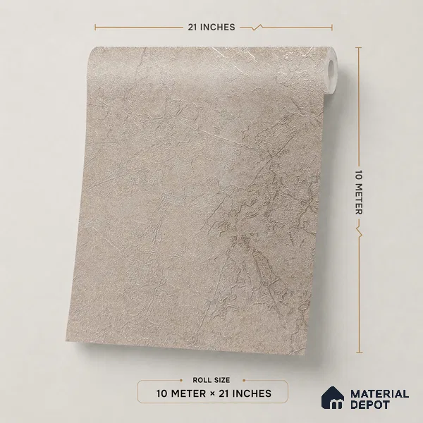 Z1003-7 | 10 Meter x 21 Inch PVC Texture Look Wallpaper - 57 Sq. Ft. | Minimum 15% wastage during installation