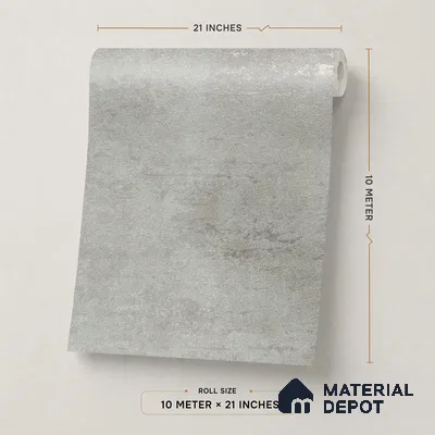 Z1006-2 | Grey Weathered Concrete PVC Textured Wallpaper - 10 Meter x 21 Inch, 57 Sq. Ft. (Min. 15% Wastage)