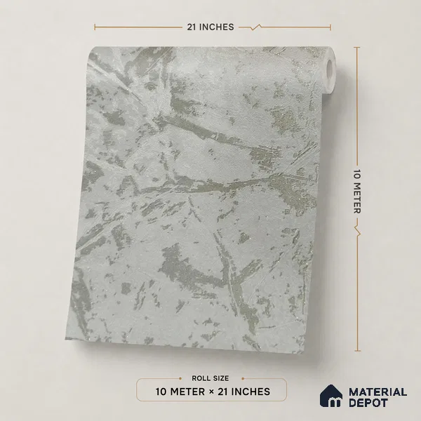 Z1004-6 | 10 Meter x 21 Inch PVC Texture Look Wallpaper - 57 Sq. Ft. | Minimum 15% wastage during installation