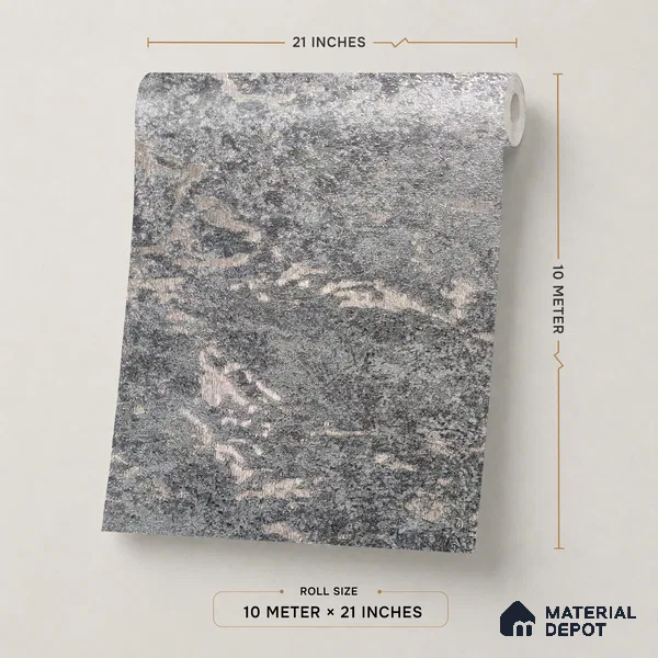 Z1005-7 | 10 Meter x 21 Inch PVC Texture Look Wallpaper - 57 Sq. Ft. | Minimum 15% wastage during installation