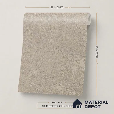 Z1005-2 | Taupe Weathered Plaster PVC Textured Wallpaper - 10 Meter x 21 Inch, 57 Sq. Ft. (Min. 15% Wastage)