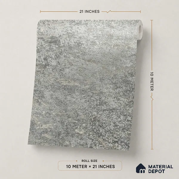Z1005-8 | 10 Meter x 21 Inch PVC Texture Look Wallpaper - 57 Sq. Ft. | Minimum 15% wastage during installation