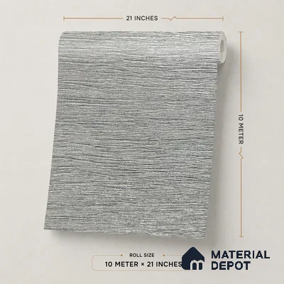 Z1011-5 | 10 Meter x 21 Inch PVC Texture Look Wallpaper - 57 Sq. Ft. | Minimum 15% wastage during installation