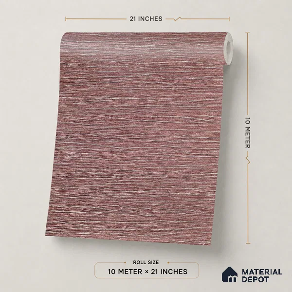 Z1011-6 | 10 Meter x 21 Inch PVC Texture Look Wallpaper - 57 Sq. Ft. | Minimum 15% wastage during installation